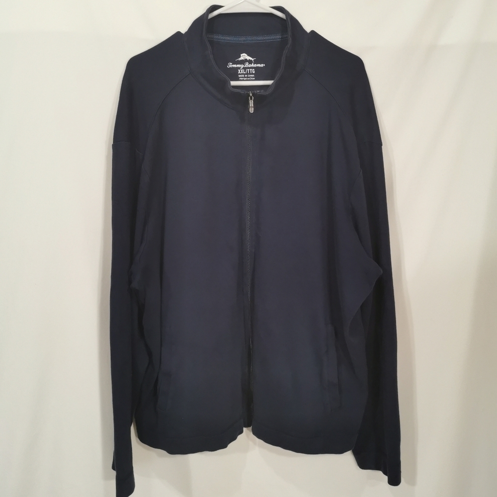 Tommy Bahama Full Zip Sweatshirt w/ Pockets in Navy - Sz XXL